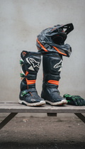 Heavy-duty protective racing boots